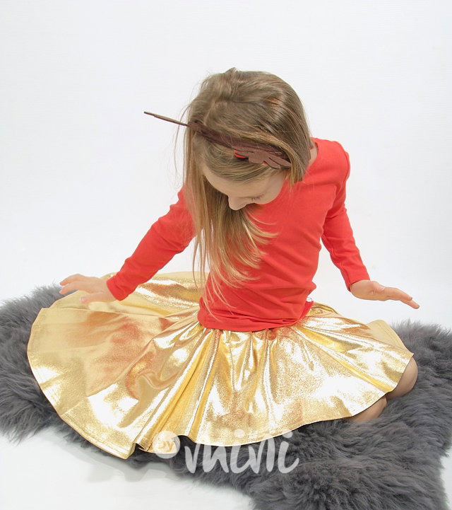Ballerina top s mašličkou - červený