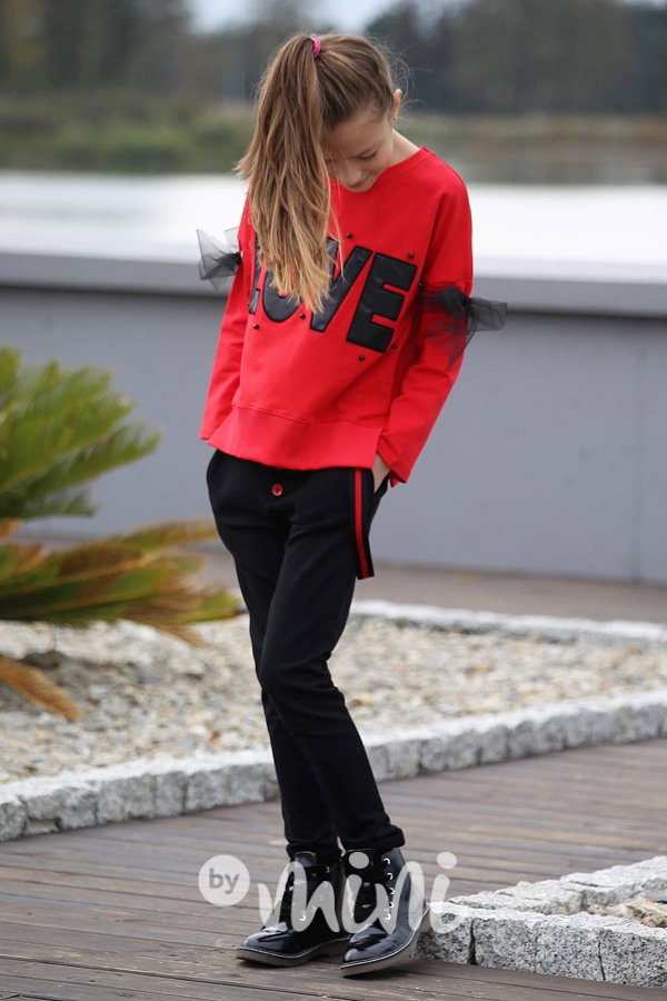 Černé baggy s laclem