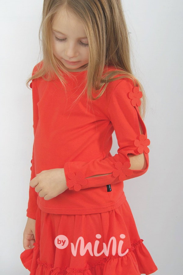 Red blossom - červená blůzka *Limited edition*
