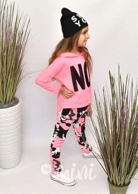 Neon PINK mikina "NO"
