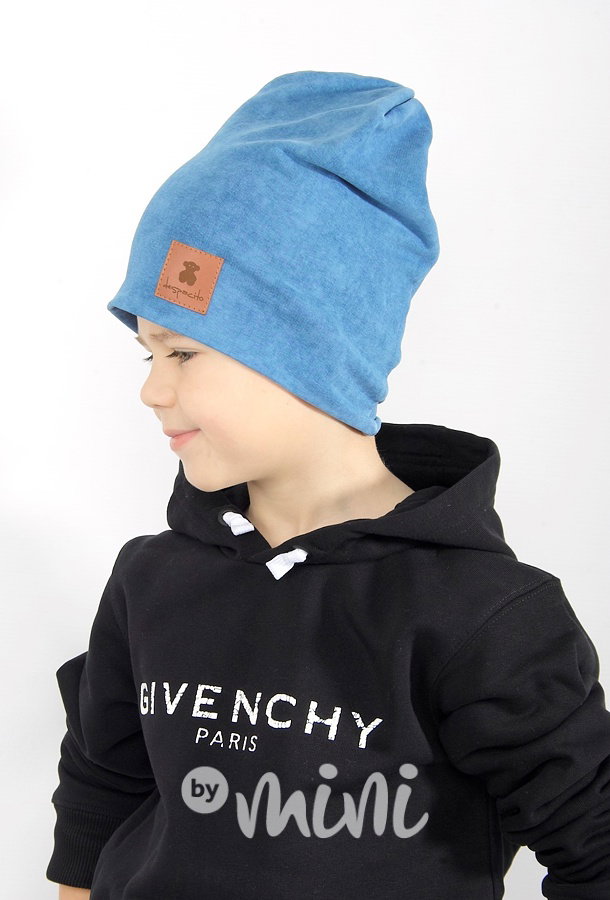 Despacito beanie čepka - bear denim blue
