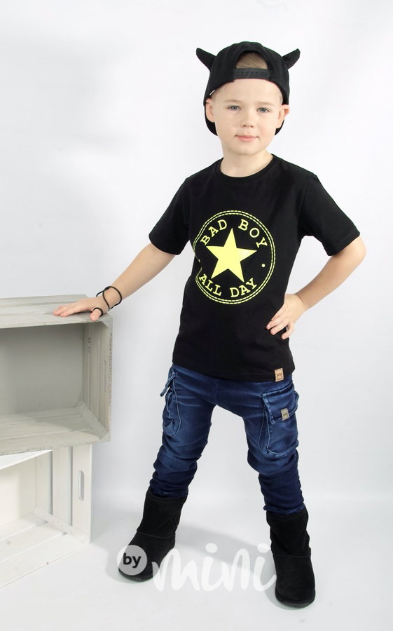Dark jeans chlapecké baggy kapsáče