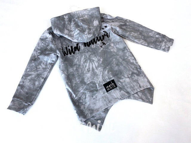 *Premium* wild mikina - grey tie dye