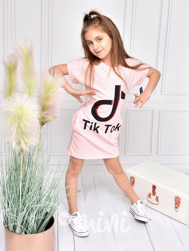 Tik Tok letní tunika - růžová