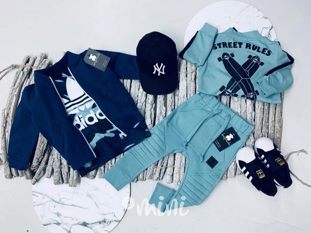 Biker slim baggy s prošitím - cool mint