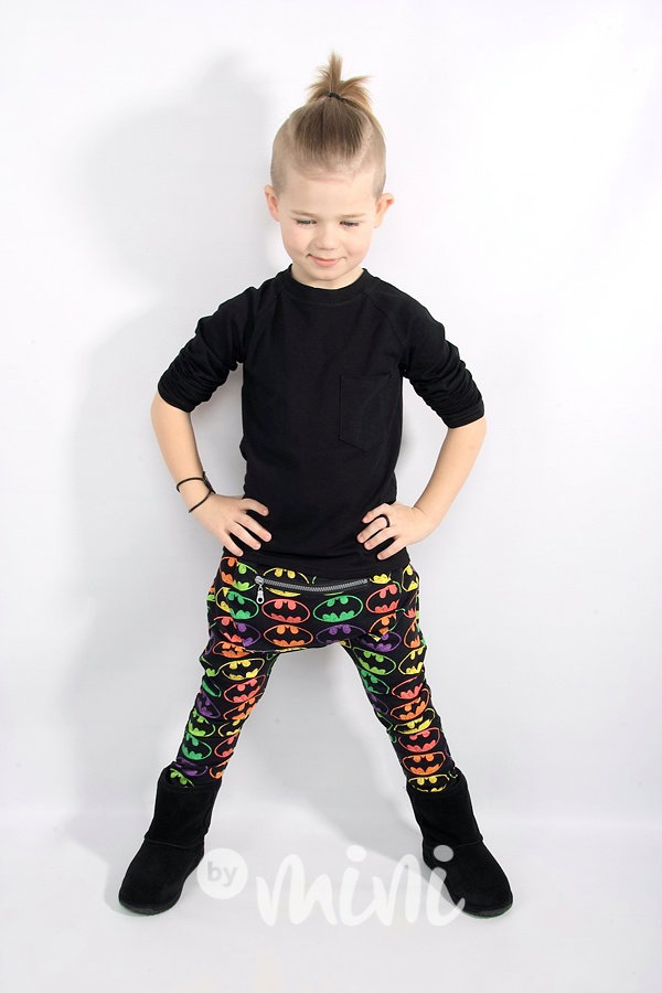 Multicolor batman baggy tepláky