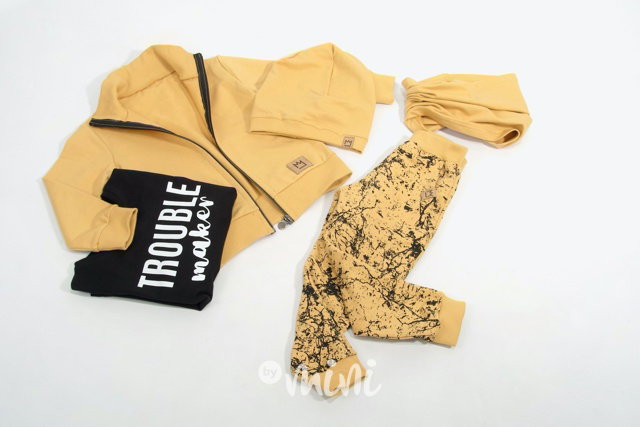NEW houmleska s nákrčníkem mustard