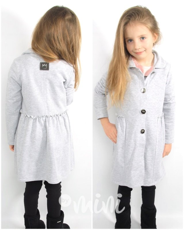 Marble grey dívčí kabátek
