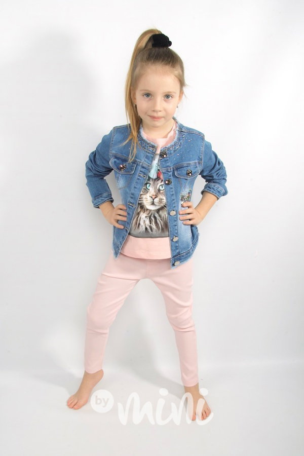 Cat longsleeve blůzka pink *Lux*