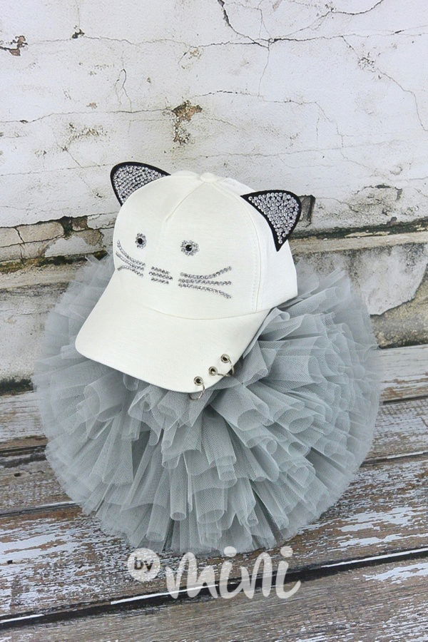 Cat kšiltovka white