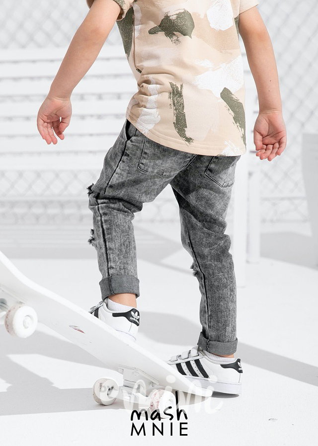 Jeansy ripped style ice black *Premium*