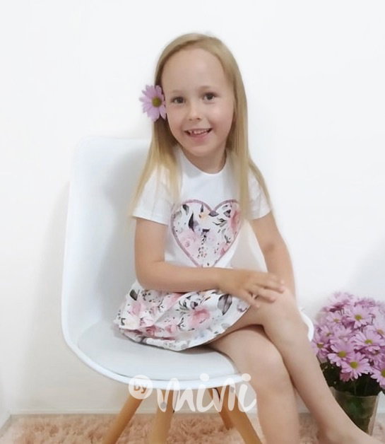 Dívčí šaty - Blossom white