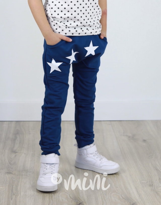 Stars baggy tepláčky modré