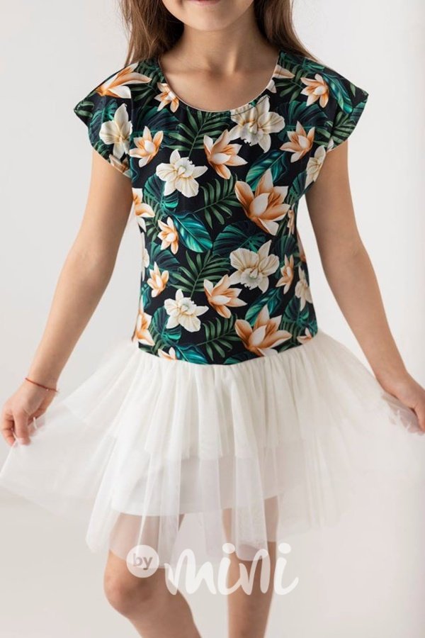 Tropic letní tylové dívčí šaty