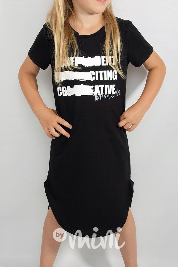 Creative long šaty black