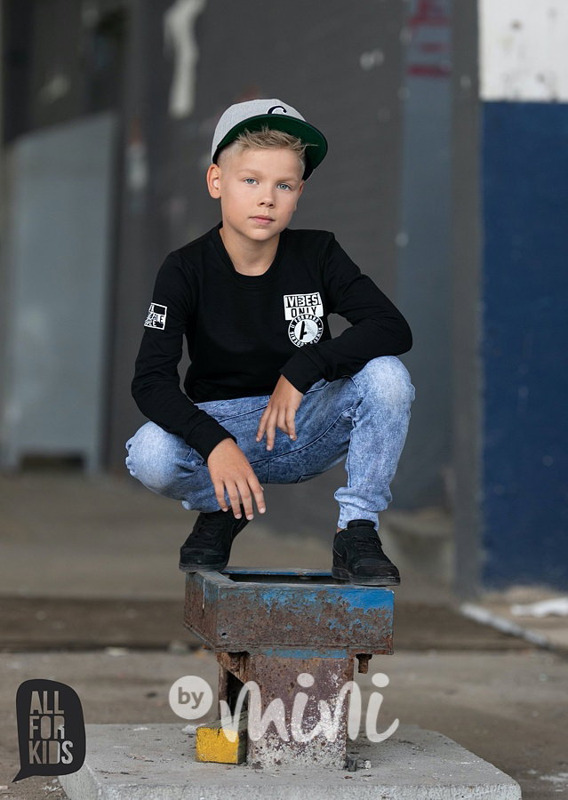 Good vibes only mikina černá *by AFK*