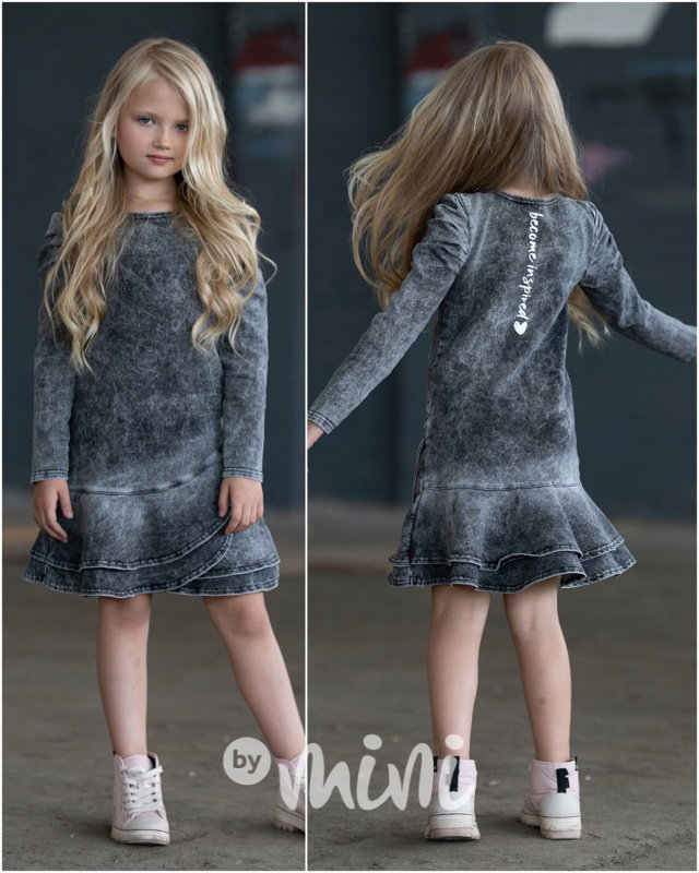 Inspired denim black šaty *by AFK*