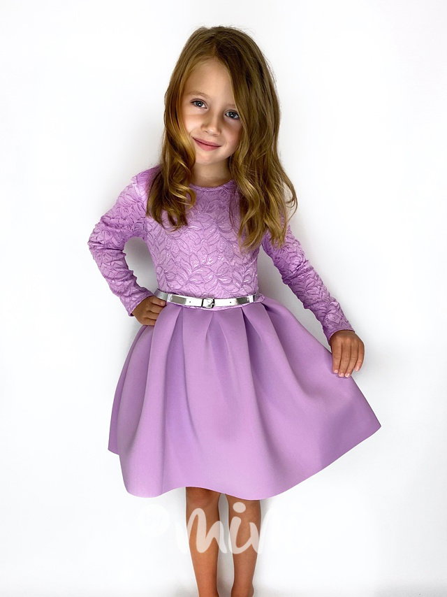 Luxury lila dress - fialové dívčí šaty