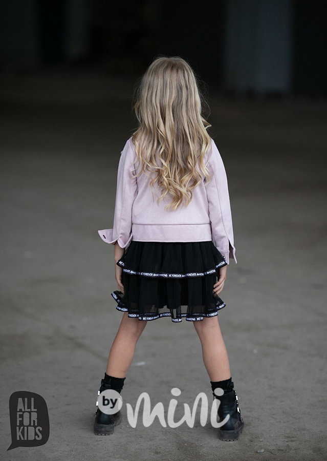 Broušený leather křivák růžový *by AFK*