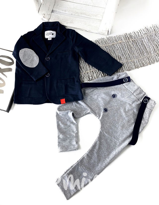 Grey & blue elegant set