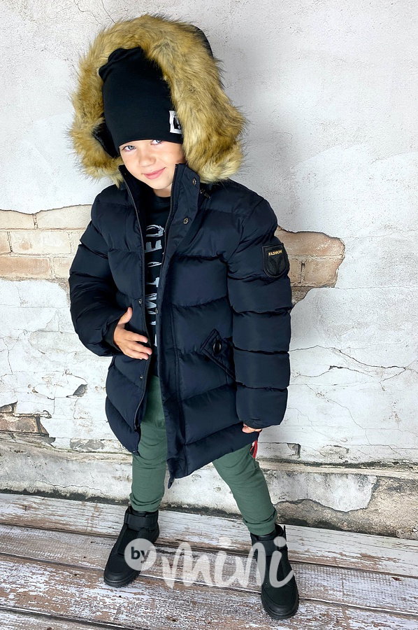Navy chlapecký zimní kabát