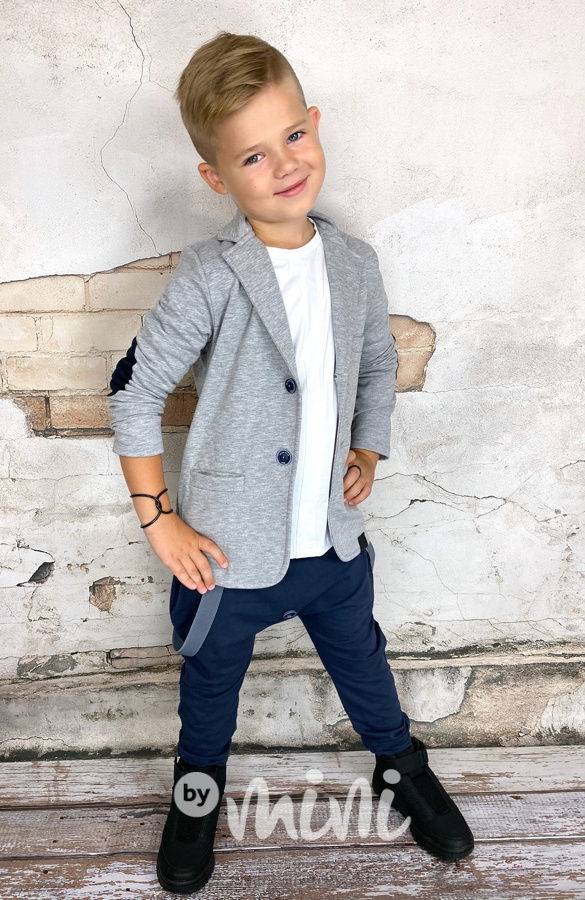 Šedé chlapecké sako