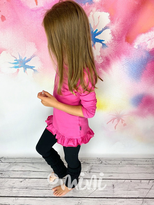 Barbie pink tričkotunika s řasením