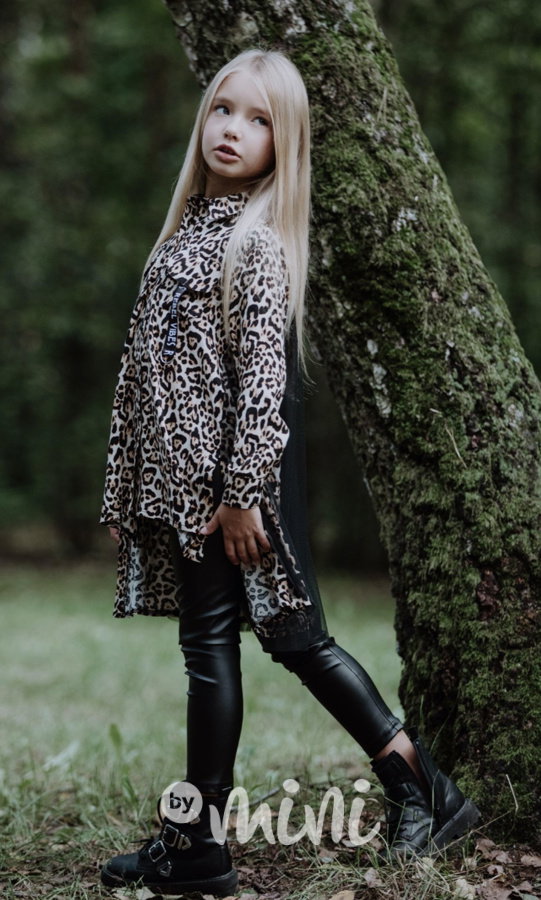 Long košile leopard s tylem *by AFK*