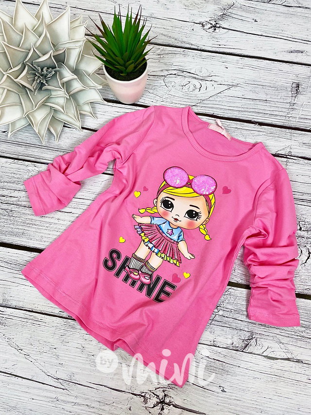 DOLL shine blůzka růžová