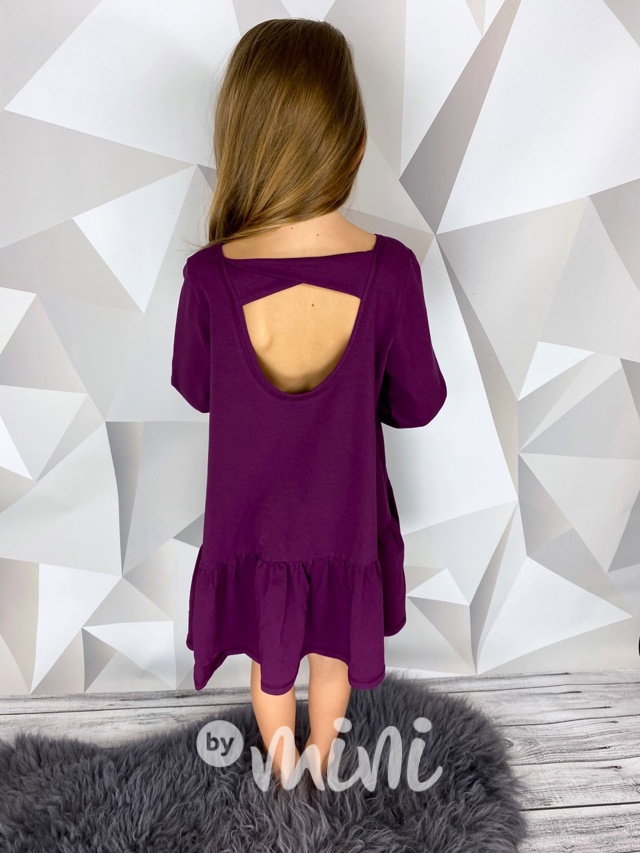 Boho purple šaty