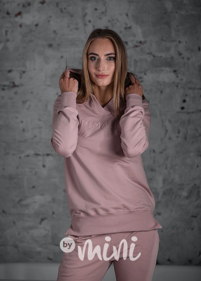 Dámská tepláková souprava starorůžová