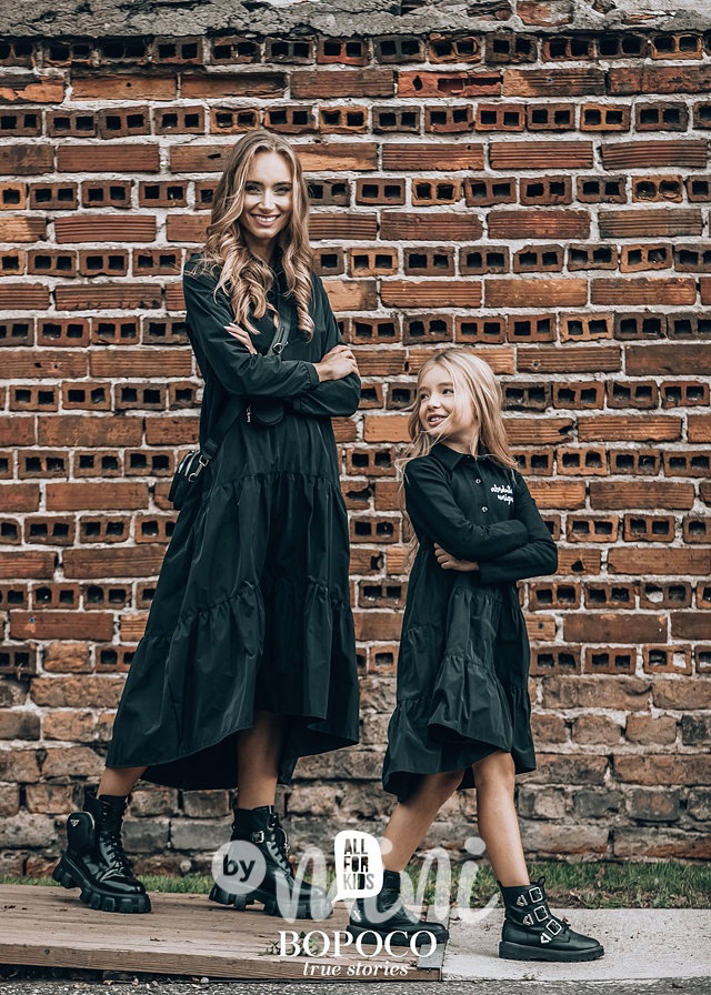Long šaty černé #MiniMe