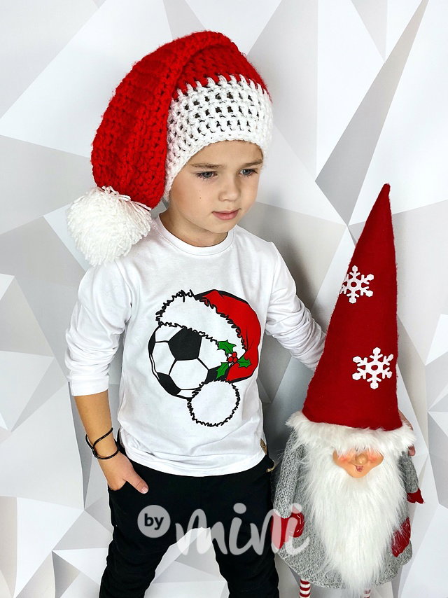 Fotbal Xmas triko bílé