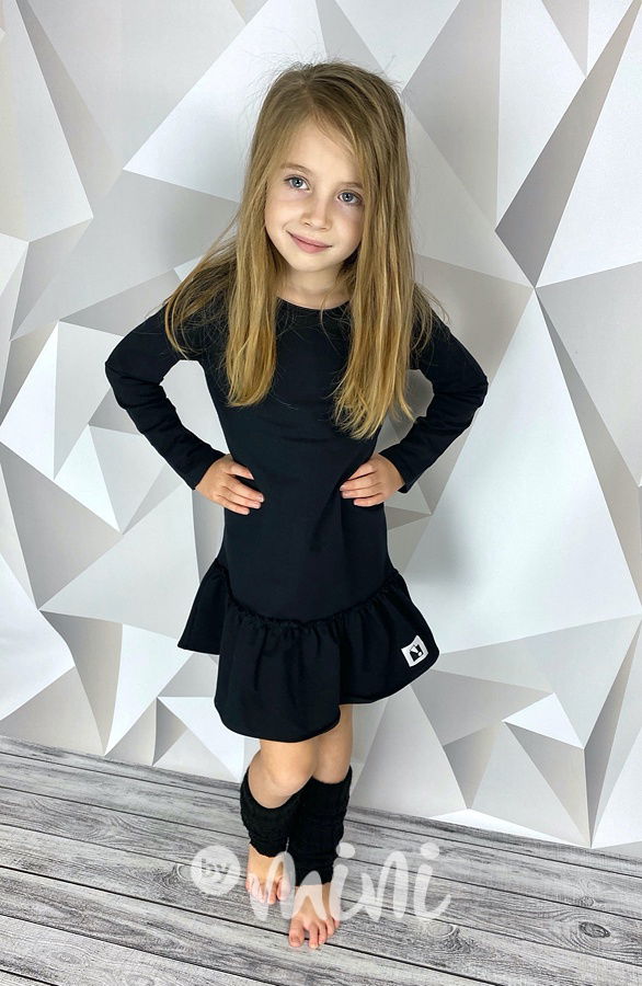 Black GOLD wings šaty