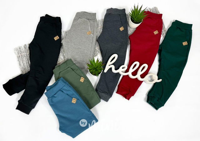 Zateplené khaki tepláky BASIC