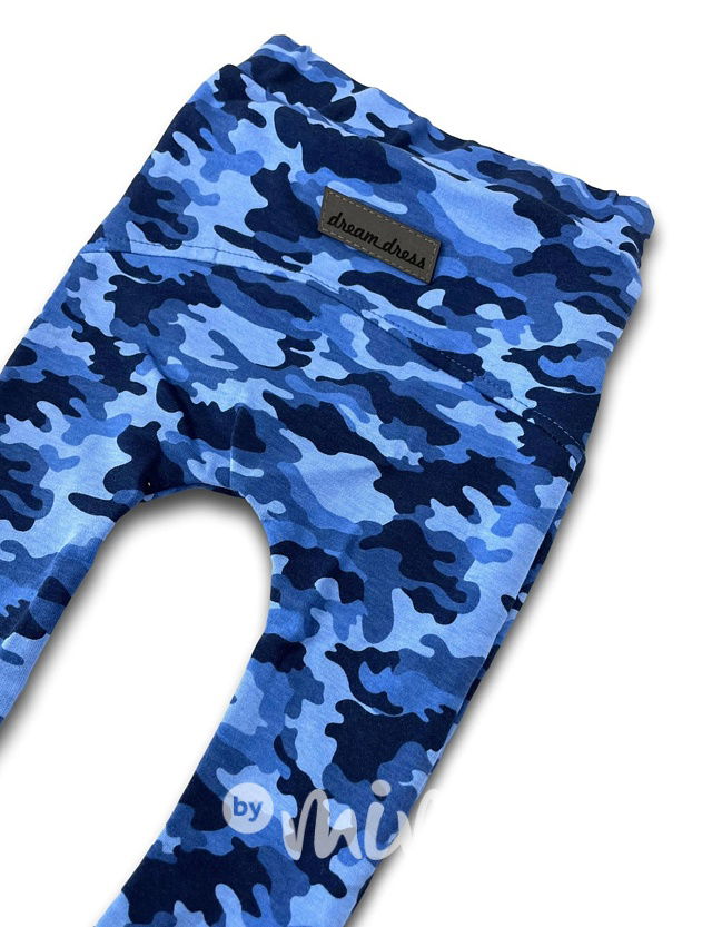 Jogger baggy chlapecké tepláky - blue army *DreamDress*