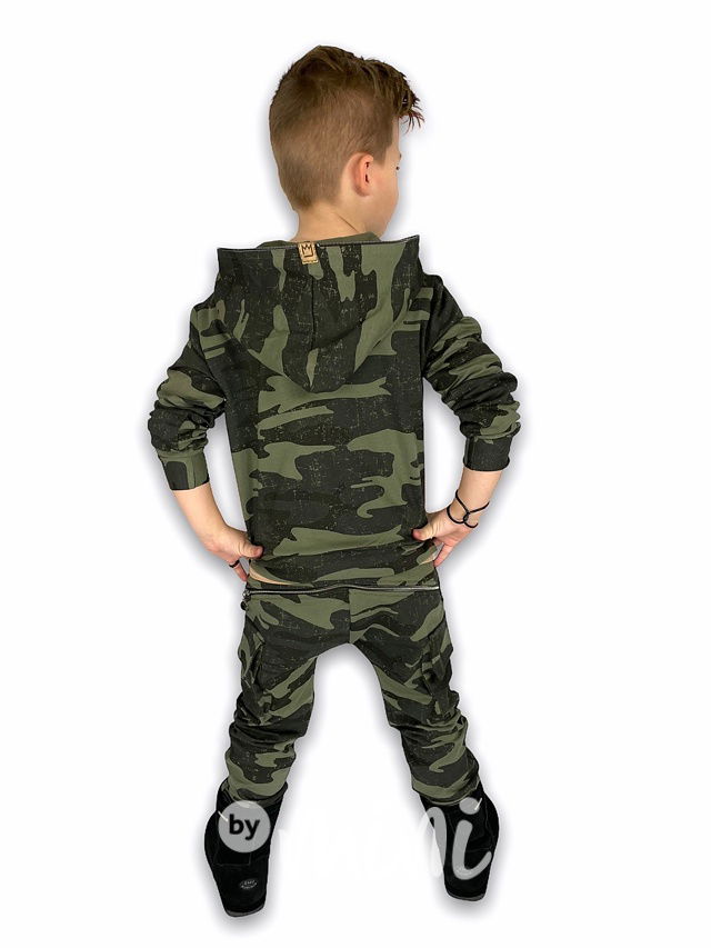 Green army chlapecké baggy kapsáče zip