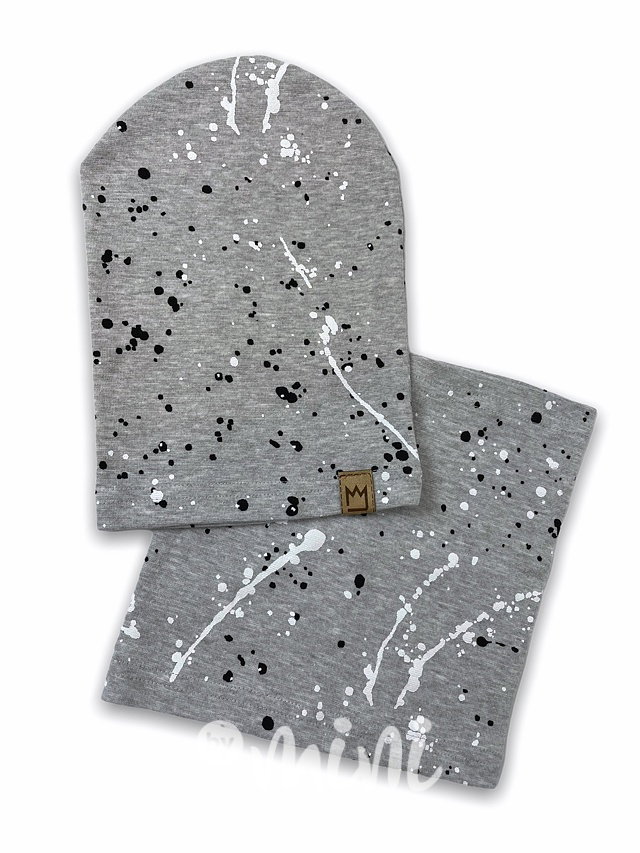 Dirty houmles čepka s nákrčníkem - light grey