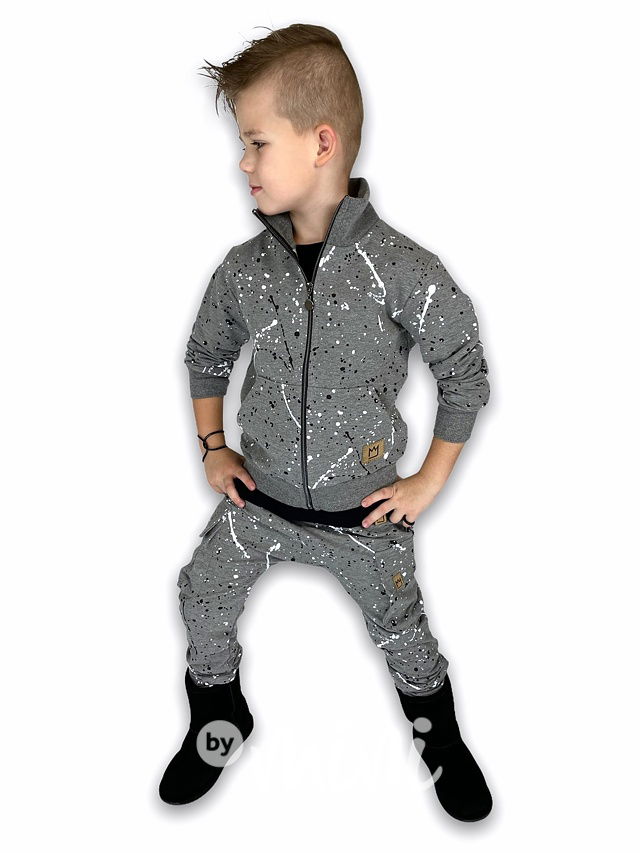 Dirty chlapecké baggy kapsáče zip - grey