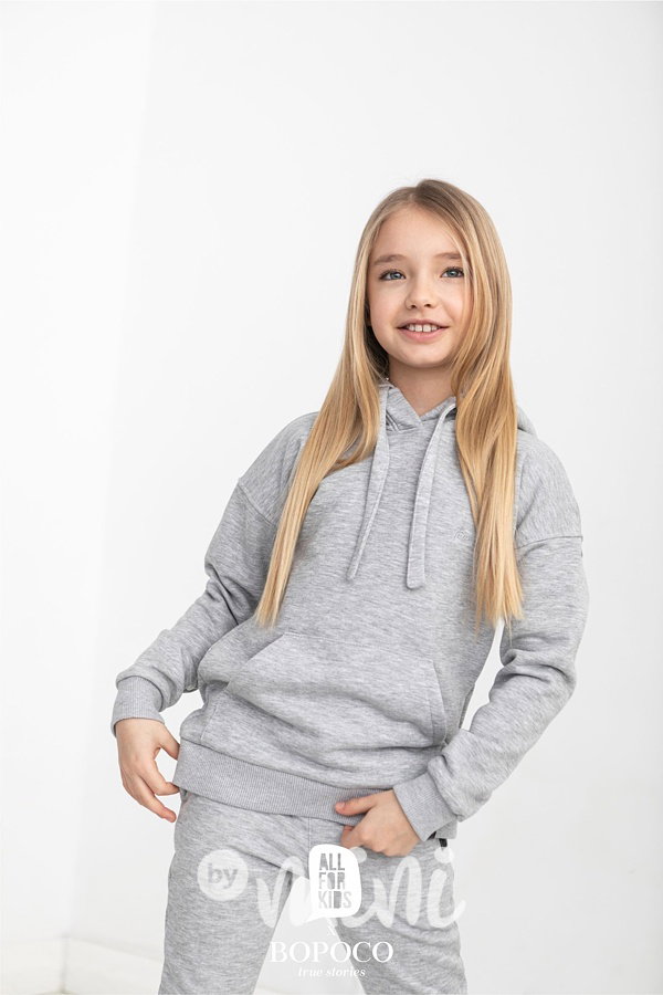 Loungewear teplákovka - grey melange #MiniMe