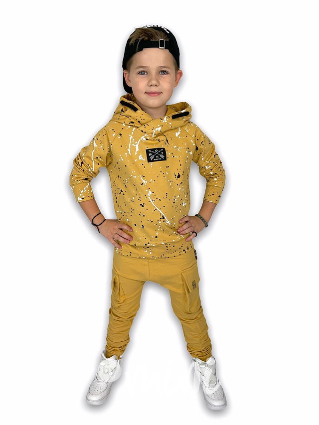 Baggy kapsáče zip - mustard