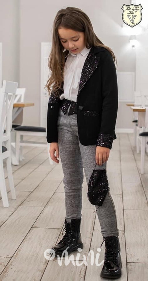 Elegant společenské sako s flitry *Voga*