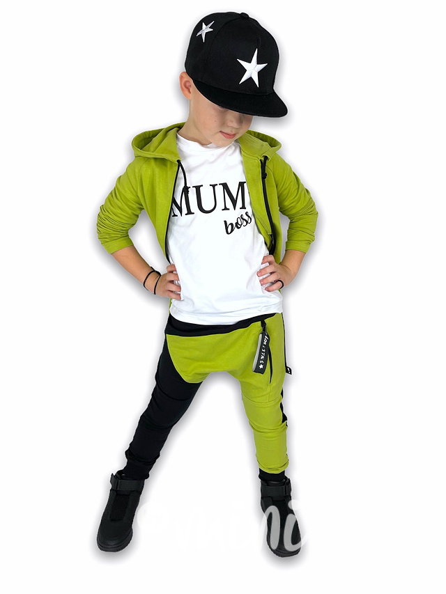 Street boy long mikina - lemon