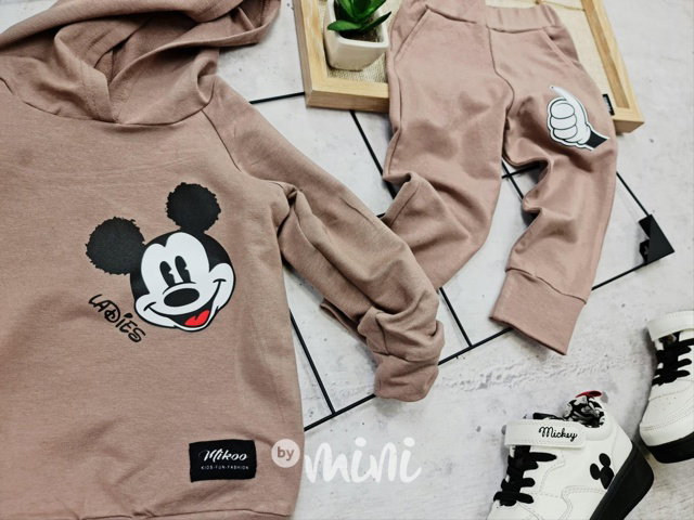Mickey chocolate mikina + tepláky