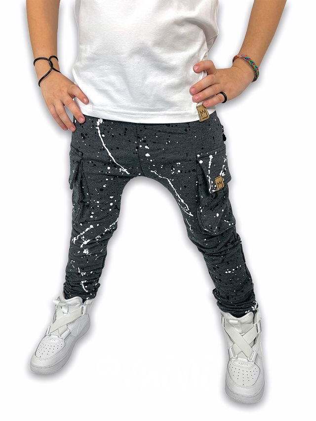 Dirty chlapecké baggy kapsáče zip - dark grey