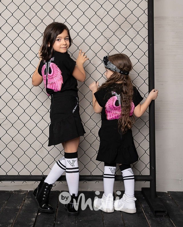 Wings triko - černé