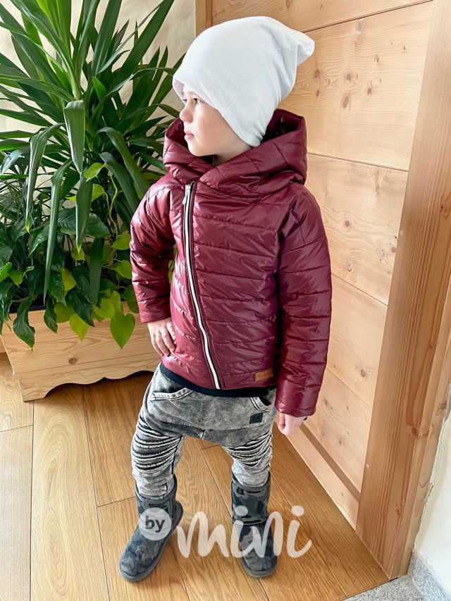 Bordo chlapecká bunda jarní přechodová