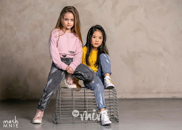 Crop mikina I know - pink *MashMnie*