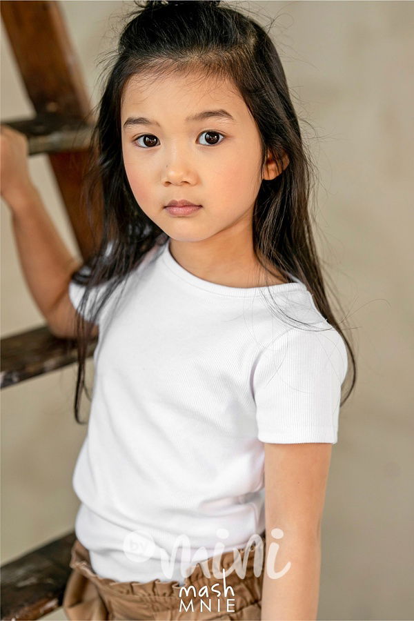 Žebrovaný top bílý *MashMnie*