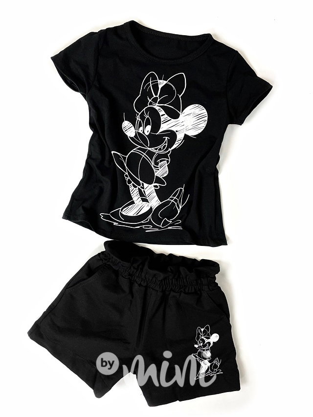 Minnie triko + kraťasy černé
